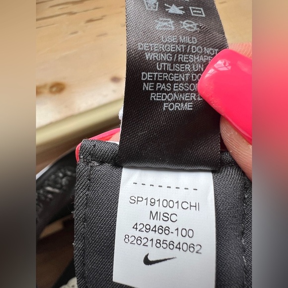 Bundle of 2 Nike Just Do It Dri Fit Visor Hat Cap Adult Size M/L White Strapback - Picture 5 of 9